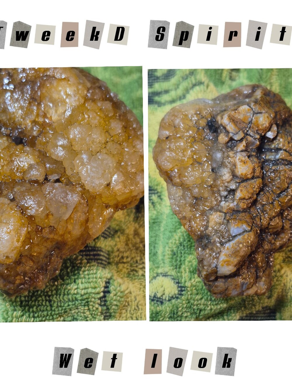 Raw Natural And Uncut Crystals And Fossils